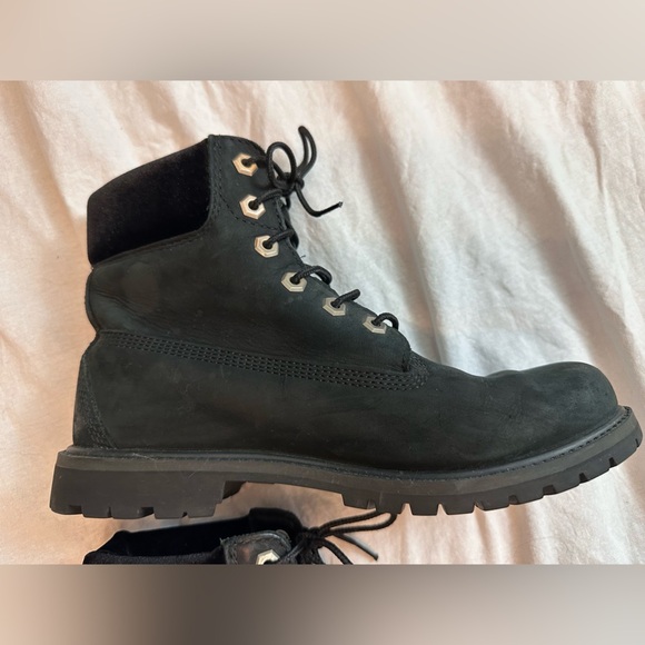 Timberland WOMEN'S VELVET ACCENT PREMIUM WATERPROOF BOOTS Black Size 9 - Picture 7 of 14